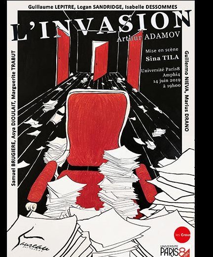 Affiche de L’invasion, par Satya Chatillon